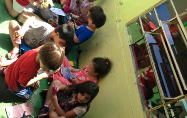 PAPAI NOEL COM OS JARDINS A e B