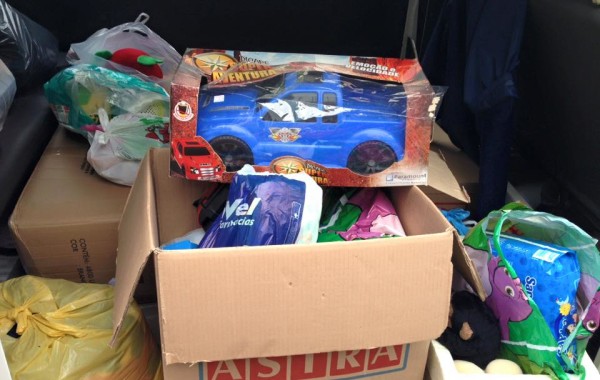 DOAÇÕES  DOS ALUNOS PARA A PEQUENA CASA DA CRIANÇA